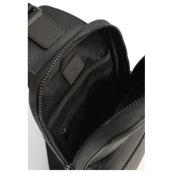 Sac monobretelle noir Ezra