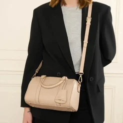 Sac polochon Zippé M Milano Ana beige foncé