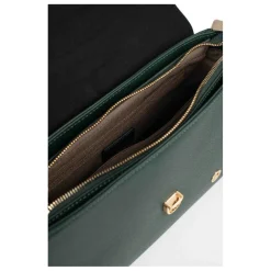Sac porté main 1 poignée AUDE Vert foncé Mina en cuir