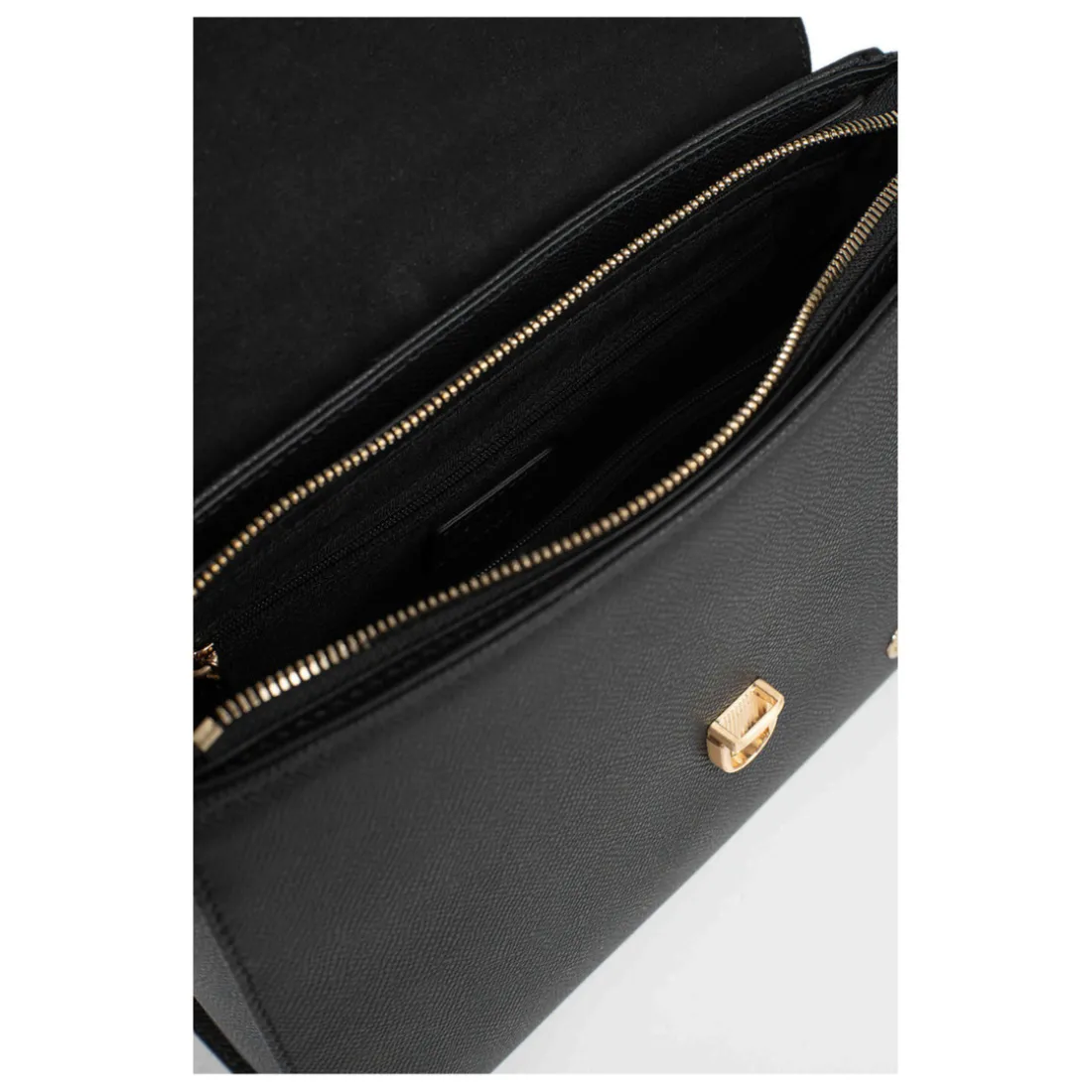 Sac porté main 1 poignée AUDE Noir Rhea en cuir