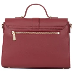 Sac porté main 1 poignée AUDE Carmin Leah en cuir