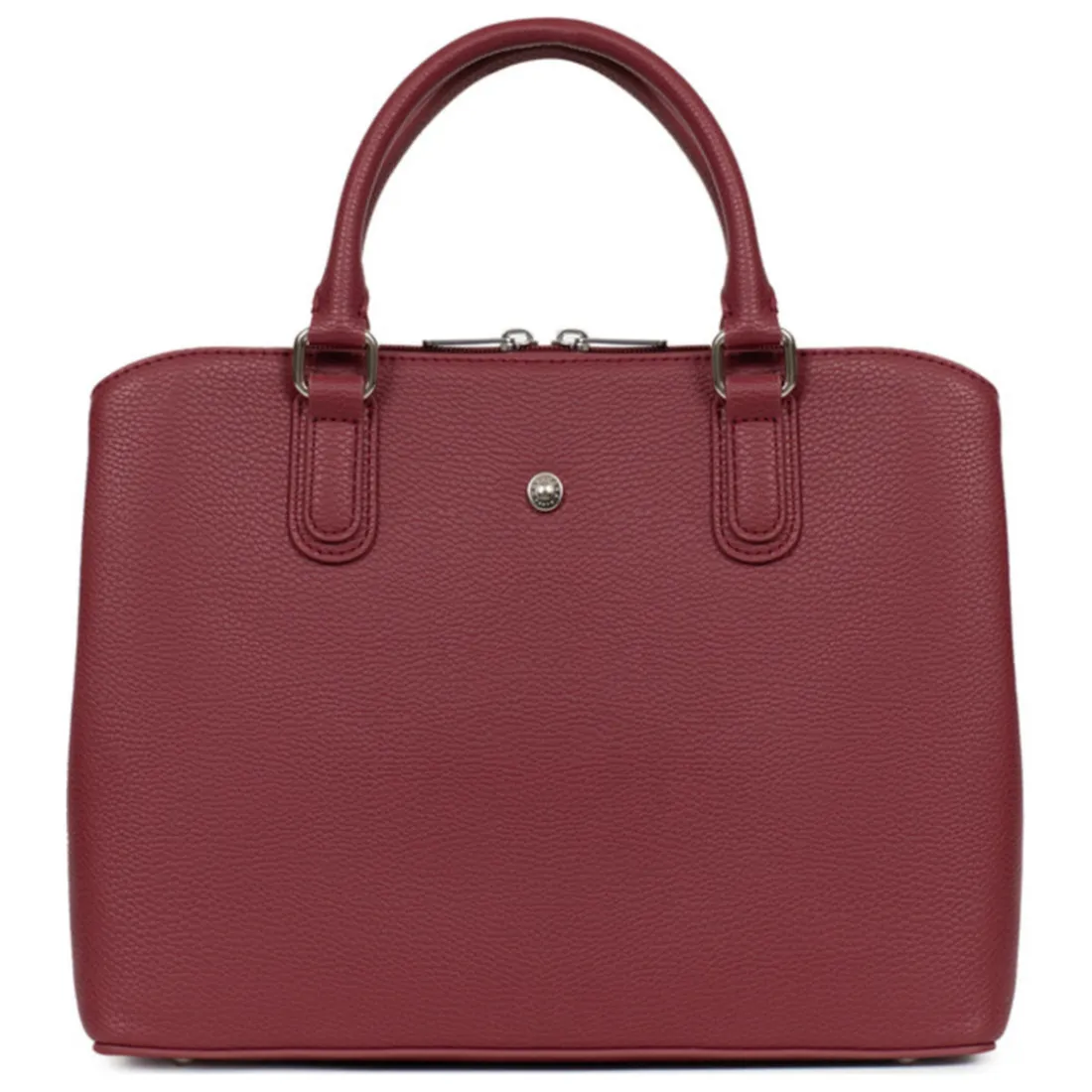 Sac porté main 2 poignées MAYA Carmin rouge Lina