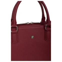 Sac porté main 2 poignées MAYA Carmin rouge Lina