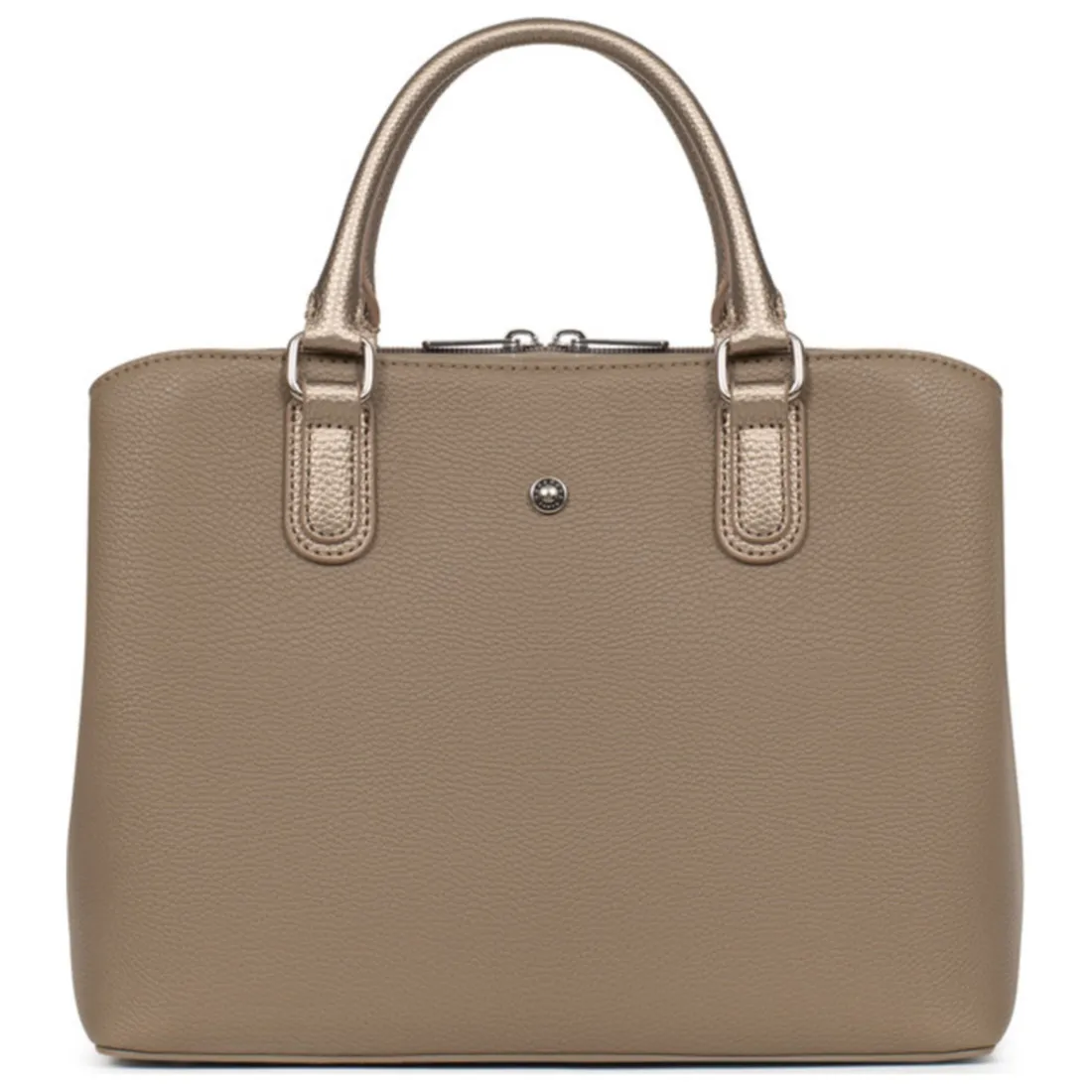 Sac porté main 2 poignées MAYA Écorce/Bronze Mae
