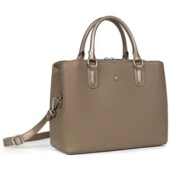 Sac porté main 2 poignées MAYA Écorce/Bronze Mae