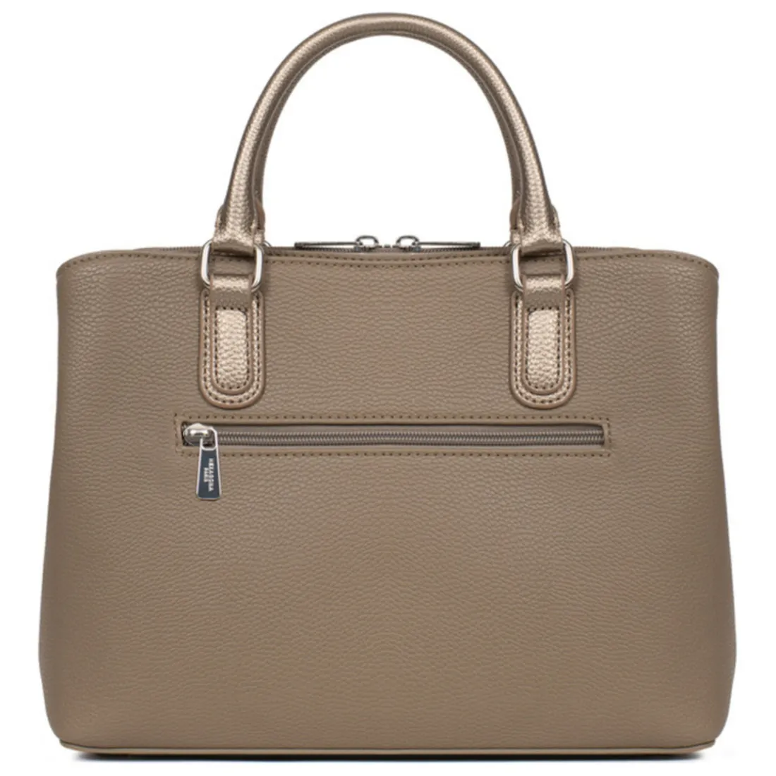 Sac porté main 2 poignées MAYA Écorce/Bronze Mae