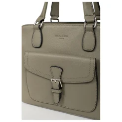 Sac porté main 2 poignées MIRABELLE Olive en cuir Nia