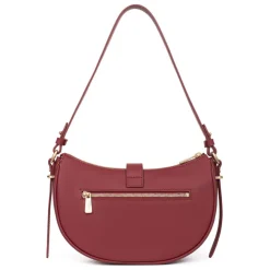 Sac porté épaule 1 anse AUDE Carmin Faye en cuir