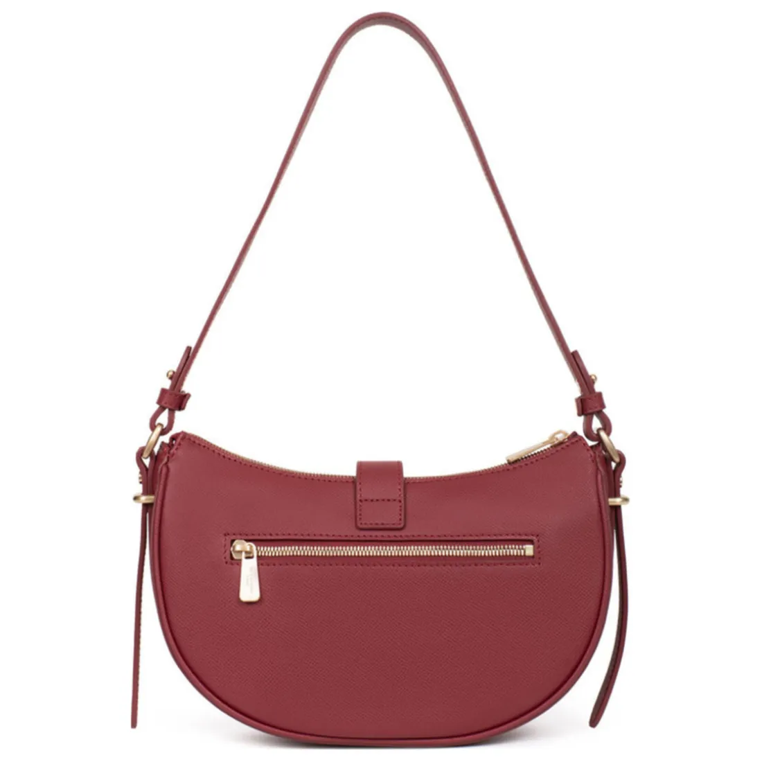 Sac porté épaule 1 anse AUDE Carmin Faye en cuir
