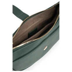 Sac porté épaule 1 anse AUDE Vert foncé Cara en cuir
