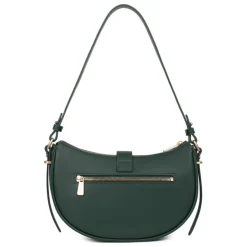 Sac porté épaule 1 anse AUDE Vert foncé Cara en cuir