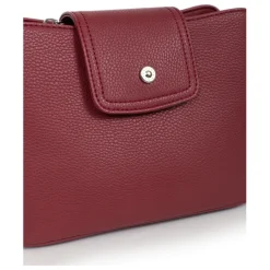 Sac porté épaule 1 anse MAYA Carmin rouge Dee