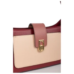 Sac porté épaule 1 anse MERLINE Bordeaux/Multicolore Lana