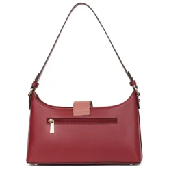 Sac porté épaule 1 anse MERLINE Bordeaux/Multicolore Lana