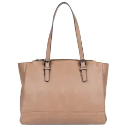 Sac porté épaule 2 anses - A4 - Écorce - Gracieuse beige