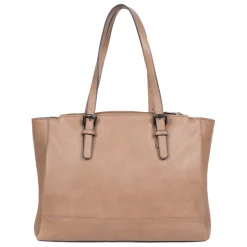 Sac porté épaule 2 anses - A4 - Écorce - Gracieuse beige