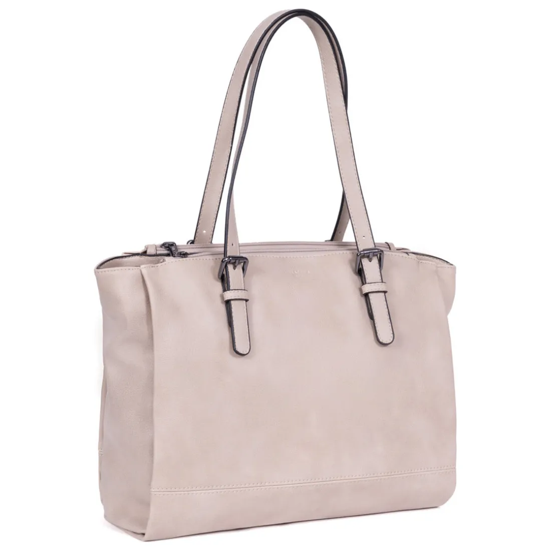 Sac porté épaule 2 anses - A4 - Pierre - Gracieuse gris foncé