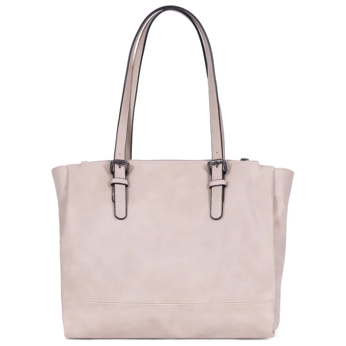 Sac porté épaule 2 anses - A4 - Pierre - Gracieuse gris foncé