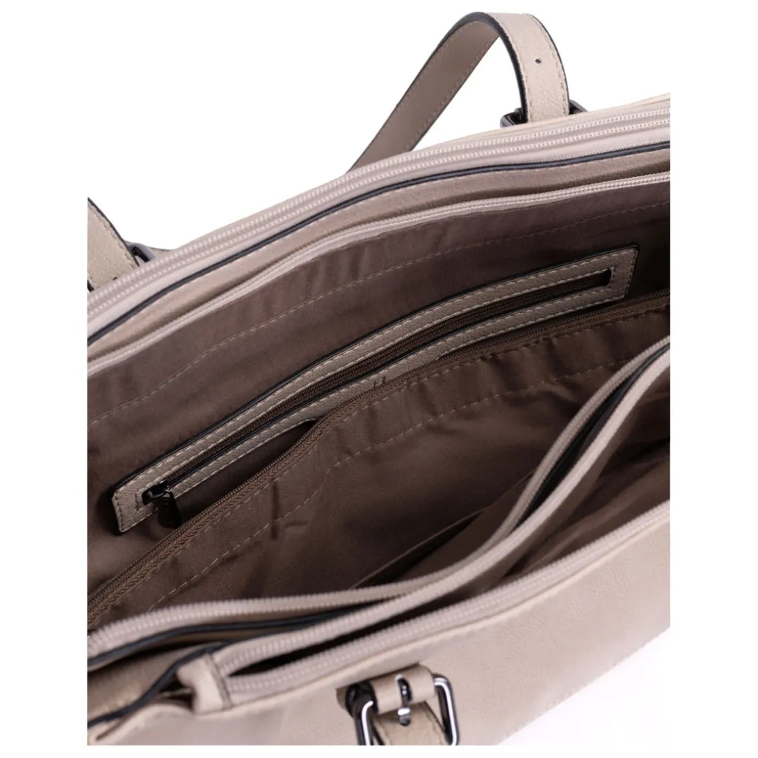 Sac porté épaule 2 anses - A4 - Pierre - Gracieuse gris foncé