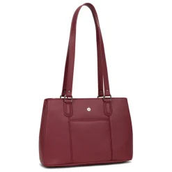 Sac porté épaule 2 anses MAYA Carmin rouge Pax
