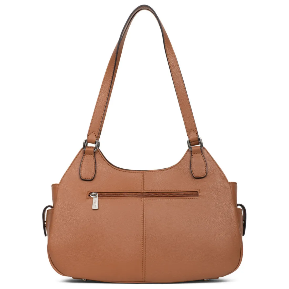 Sac porté épaule 2 anses MIRABELLE Tan en cuir Willa beige moyen