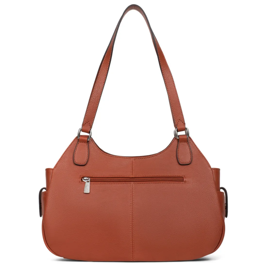 Sac porté épaule 2 anses MIRABELLE Terre en cuir Wren