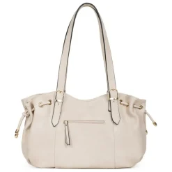 Sac porté épaule 2 anses TOSCANE Ivoire
