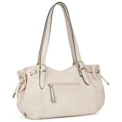 Sac porté épaule 2 anses TOSCANE Ivoire