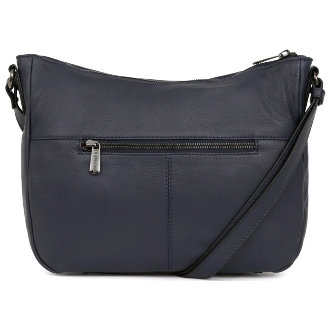 Sac porté travers - Cuir de vachette bleu minuit Ruby