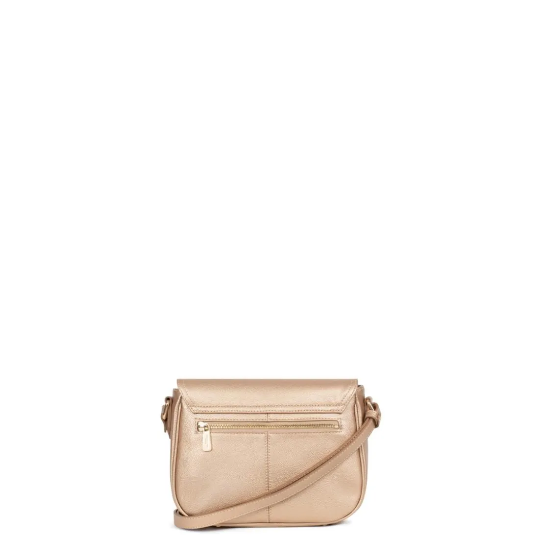 Sac porté travers ANDREA Doré en cuir Sue
