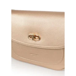 Sac porté travers ANDREA Doré en cuir Sue