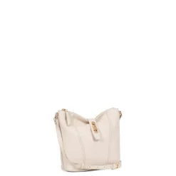 Sac porté travers ANDREA Ivoire en cuir Pax