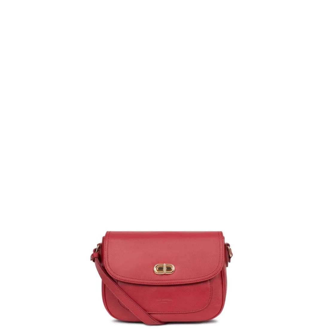 Sac porté travers ANDREA Rouge foncé en cuir Ode