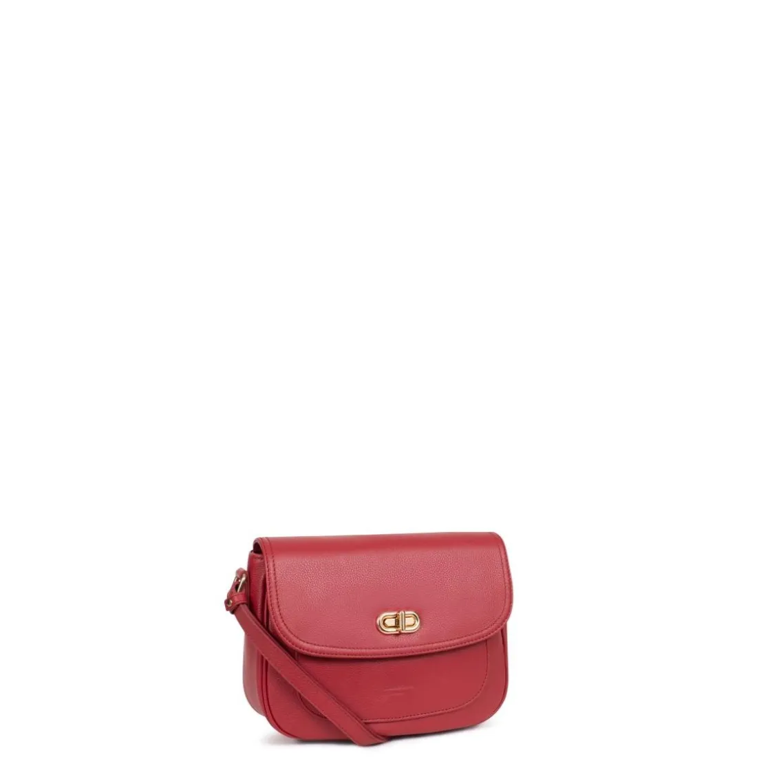 Sac porté travers ANDREA Rouge foncé en cuir Ode