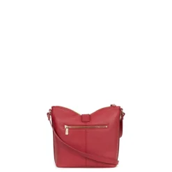 Sac porté travers ANDREA Rouge foncé en cuir Quin