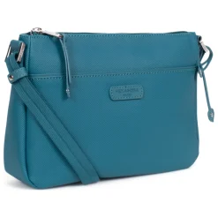 Sac porté travers bleu pétrole Bea