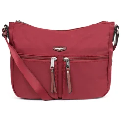 Sac porté travers cerise en nylon Beth