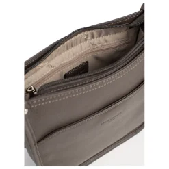 Sac porté travers CONFORT Taupe en cuir Lucie