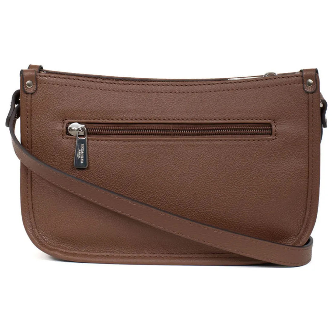 Sac porté travers CONFORT Cognac en cuir Hazel
