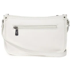 Sac porté travers CONFORT Blanc en cuir Gigi
