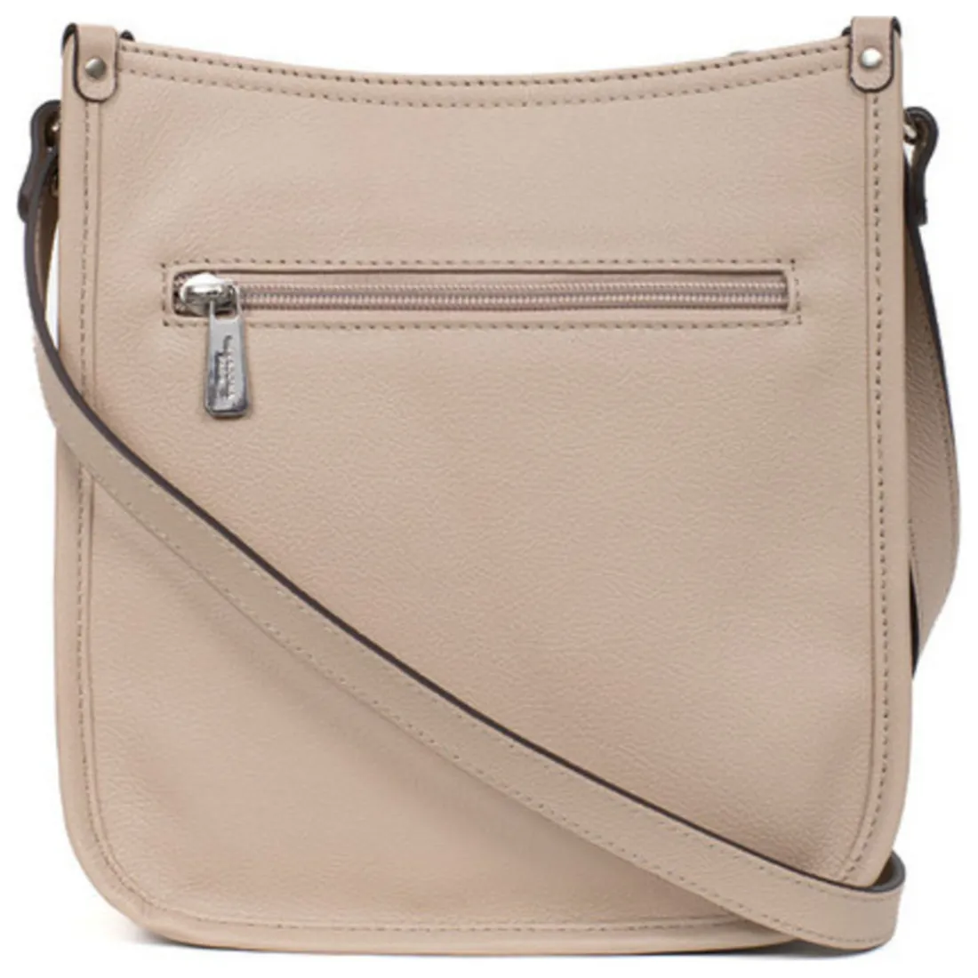 Sac porté travers CONFORT Naturel en cuir Zoé Cara