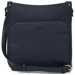 Sac porté travers CONFORT Marine en cuir Pia
