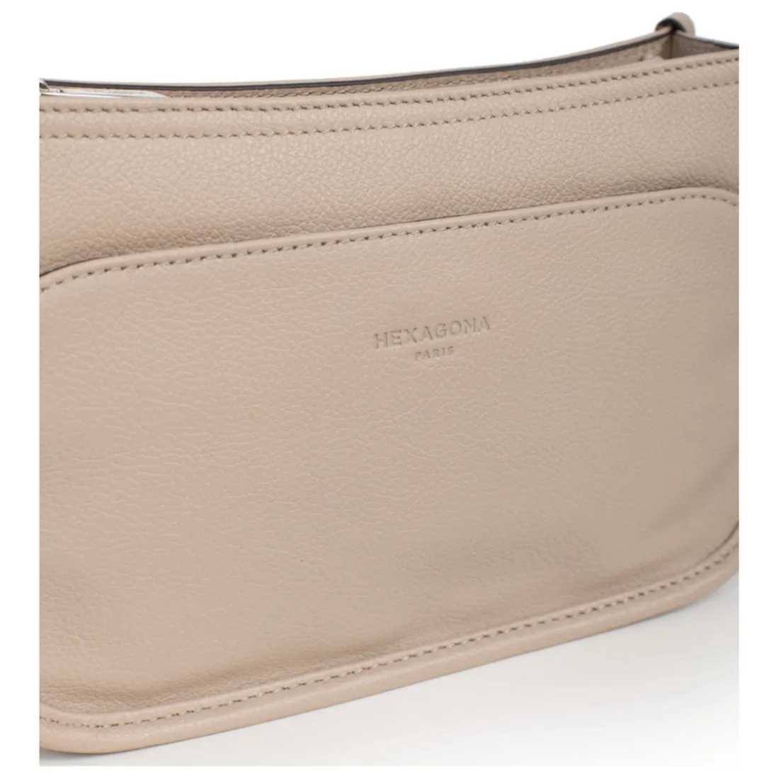 Sac porté travers CONFORT Naturel en cuir Beth