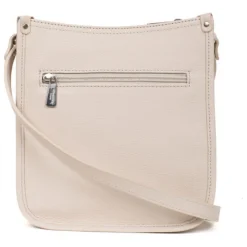 Sac porté travers CONFORT Ivoire en cuir Skye