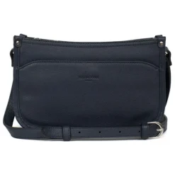 Sac porté travers CONFORT Marine en cuir Kai