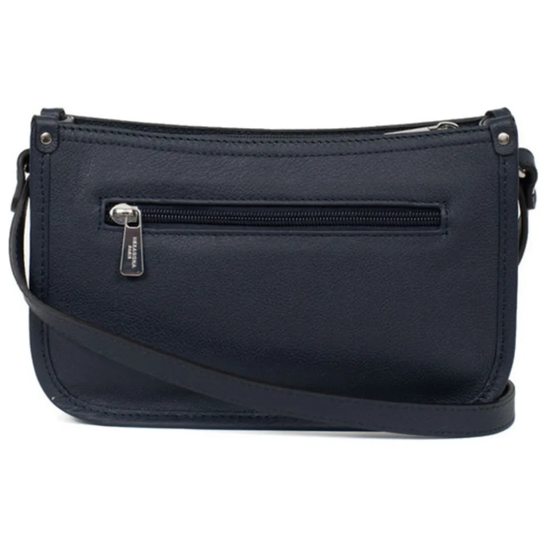 Sac porté travers CONFORT Marine en cuir Kai
