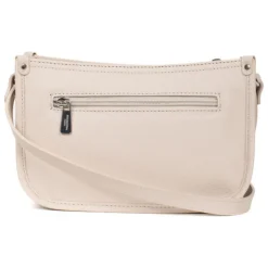 Sac porté travers CONFORT Ivoire en cuir Vivi