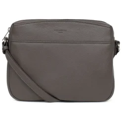 Sac porté travers Cuir CONFORT Taupe Faye
