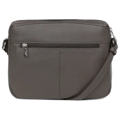 Sac porté travers Cuir CONFORT Taupe Faye