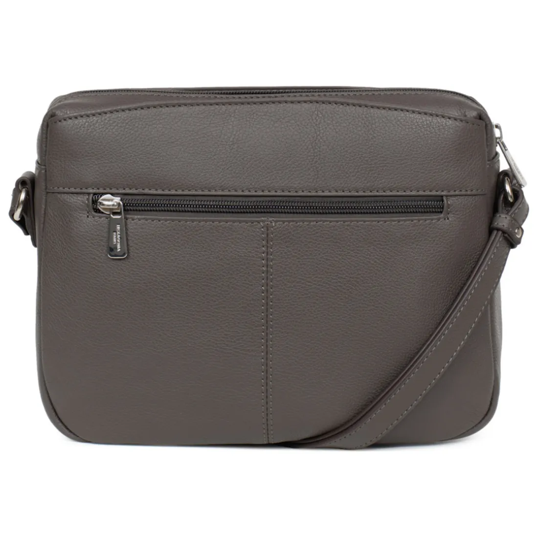 Sac porté travers Cuir CONFORT Taupe Faye